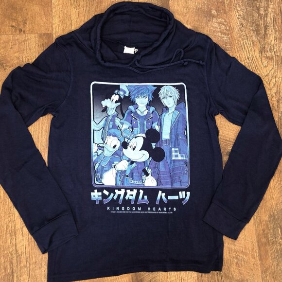 Disney Kingdom Hearts Keyblade Crew Women's Cowl Neck Long Sleeve Top Small - Picture 6 of 6